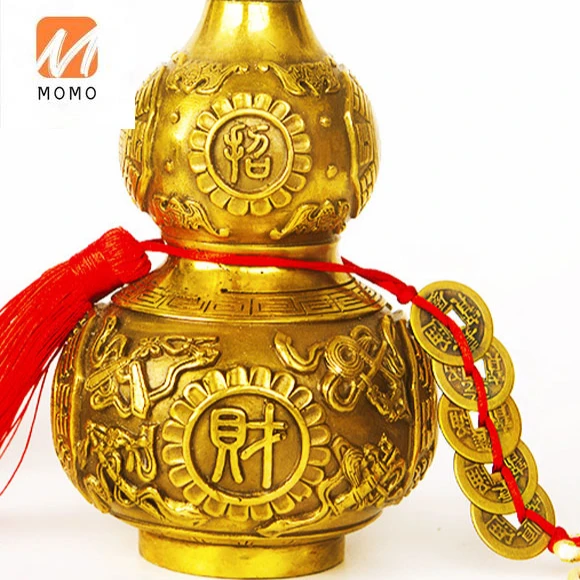 Home Decoration Fulu Decorations New Year Gift Copper Gourd Bagua Craft Decoration