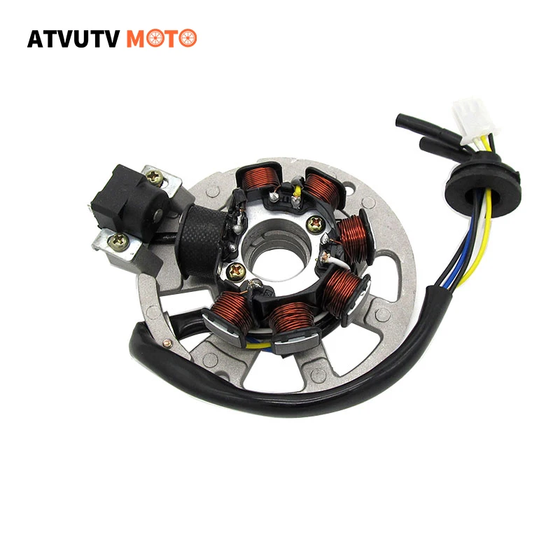 7 coil 5 wire Ignition Magneto Stator For 2 Stroke Scooter JOG 90 Chinese 50 50cc 90 90cc Scooter ATV Quad