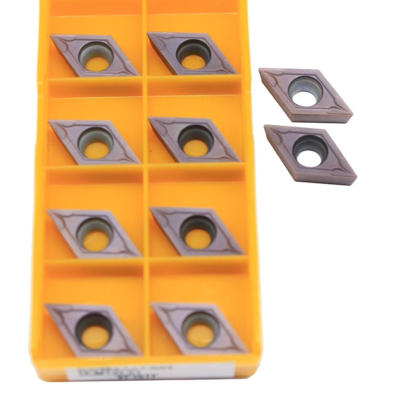 DCMT11T304 VP15TF 100% Originele Cnc Interne Draaigereedschap Carbide Insert Draaibank Cutter Tool Turning Insert