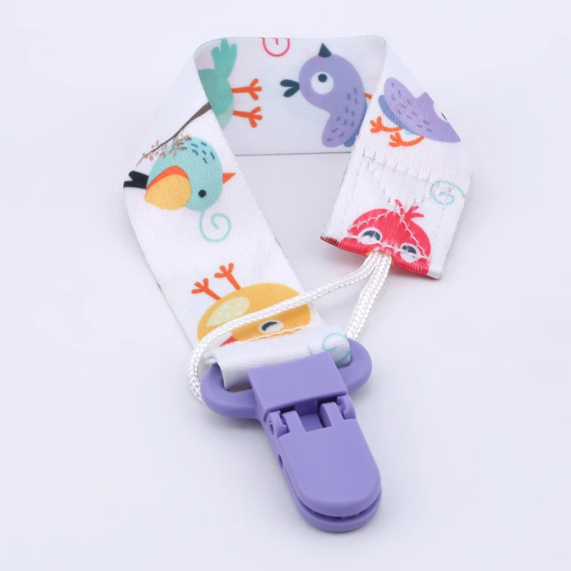 3 Pcs/Set Baby Pacifier Clip Pacifier Chain Dummy Clip Nipple Holder for Baby Cartoon Print Child Pacifier Clips Soother Holder