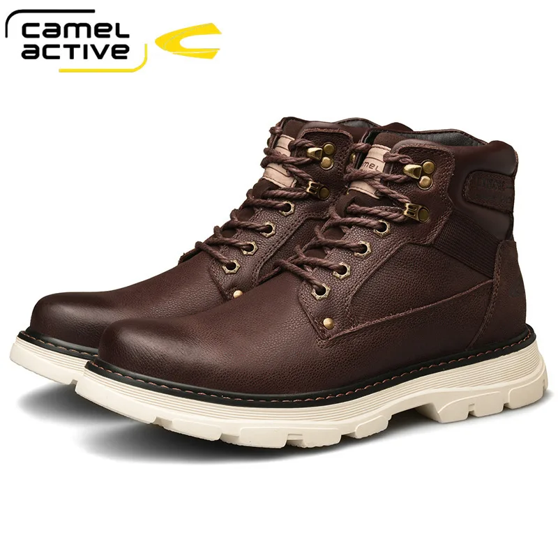 

Camel Active New High Quality Ankle Boots For Men Shoes Outdoor Casual Riding Equestrian Boots Zapatos de Hombre Men Boots