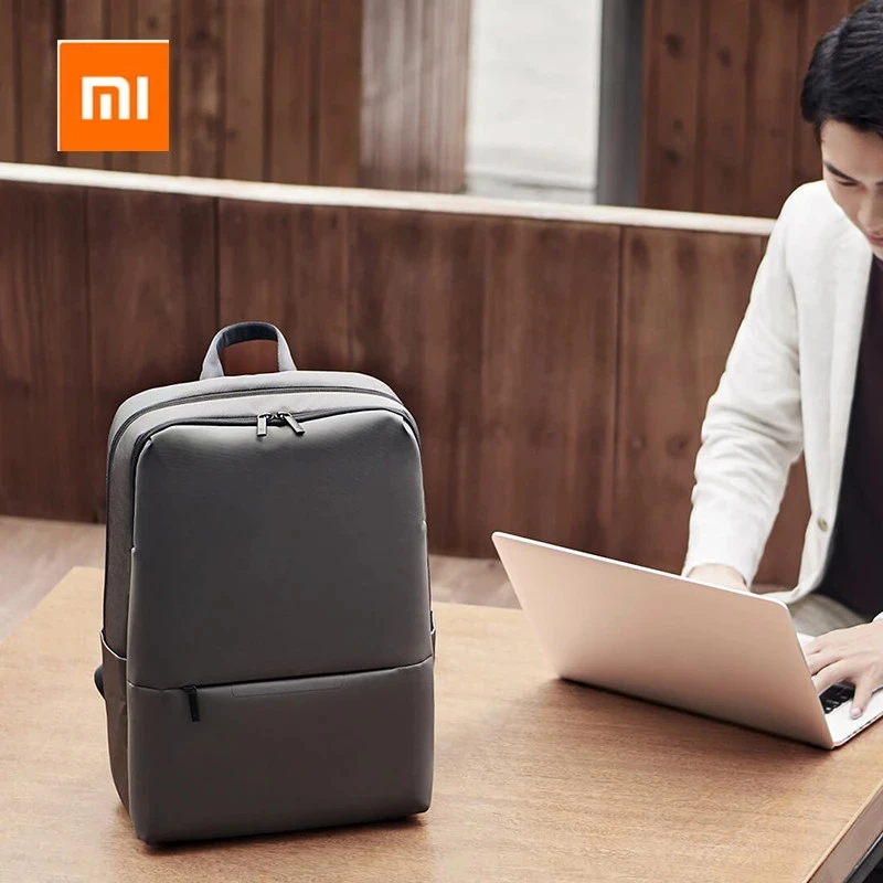 Xiaomi Travel Business Backpack with 3 Pockets Large Zippered Compartments Backpack Polyester 1260D Bags for Men Women Laptop