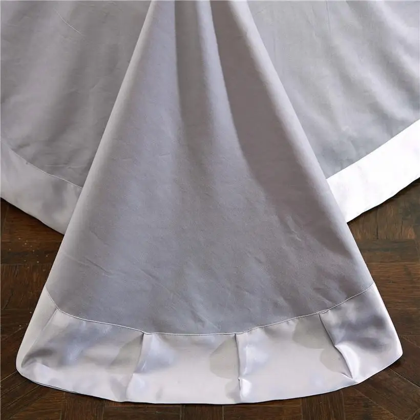 38Silver Cotton Chinese Embroidery Bedding Sets Queen King size Luxury Red Wedding Duvet cover Bed sheet/linen set Pillowcase