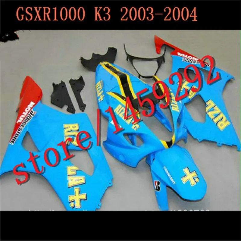 

Fit ABS Fairing for A GSXR1000 03-04 K3 GSX-R 1000 2003-2004 mold GSX-1000R 03 04 2003 2004 blue black red Fairing