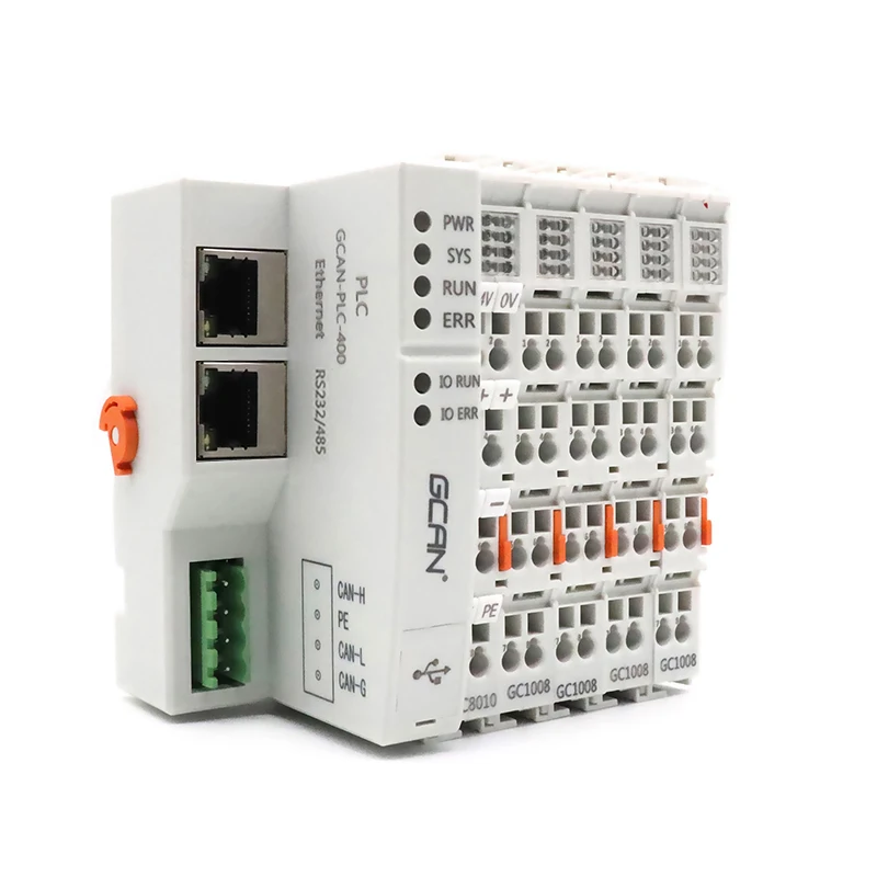 Portable GCANPLC Programmable Logic Controller Supporting IEC61131-3 Standard 5 Languages