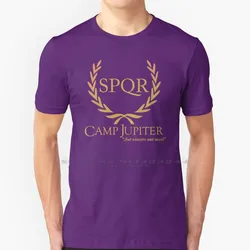 Spqr T Shirt bawełna 6XL Spqr obóz jowisz obóz półkrwi Percy Jackson bohaterowie Olympus Hoo Pjo Pjato książki fikcyjne