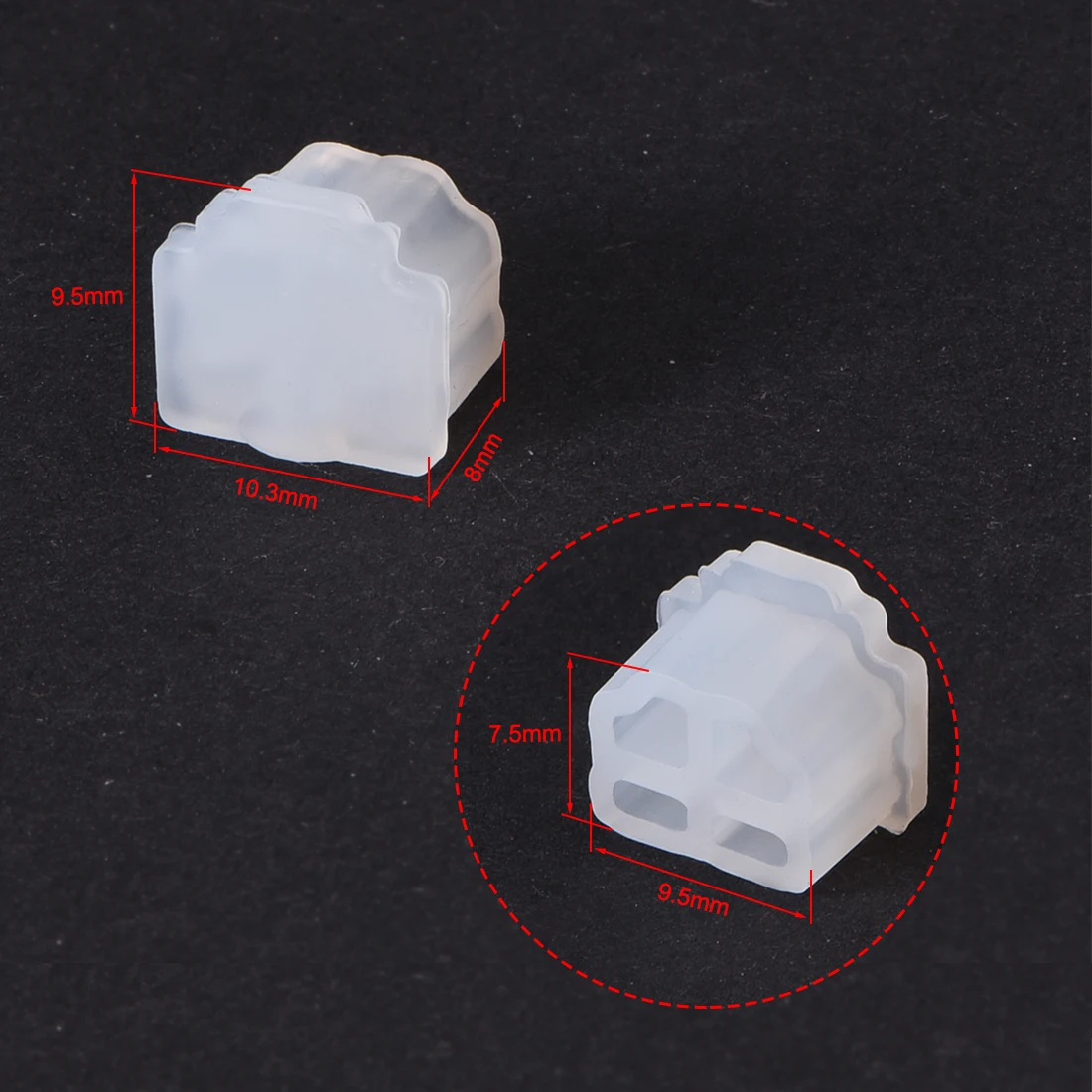 Uxcell 10 stücke Silikon Telefon Modulare Port RJ11 Anti-Staub Stopper Kappe Abdeckung 9,5x7,5mm Klare Staub stecker Port Protector