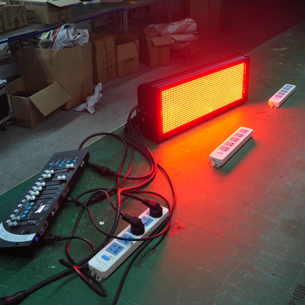 TIPTOP Stage Strobe Light 1200 1W LED Super Bright Flash Stage Lighting Sound Activated Speed Control White Strobe Light