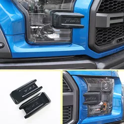 For 2017 To 2020 Ford F150 Raptor Car Front Fog Light Lamp Cover Trim Exterior ABS Decor Frame Car Styling Garnish Accessories