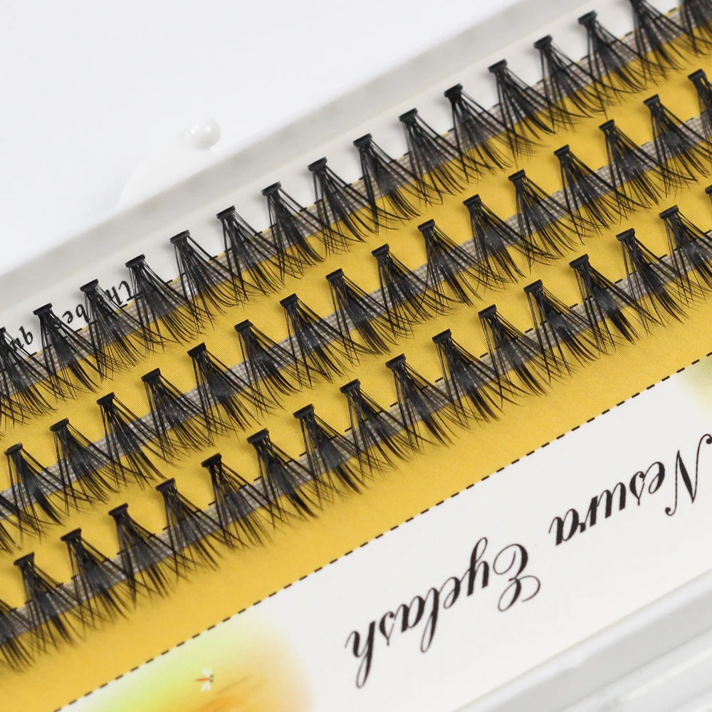 Grafting World 30D Fluffy and Deep Black Individual Eyelash Russia Cilia 60 Pcs Personal Make Up Eyelash Extension Clusters