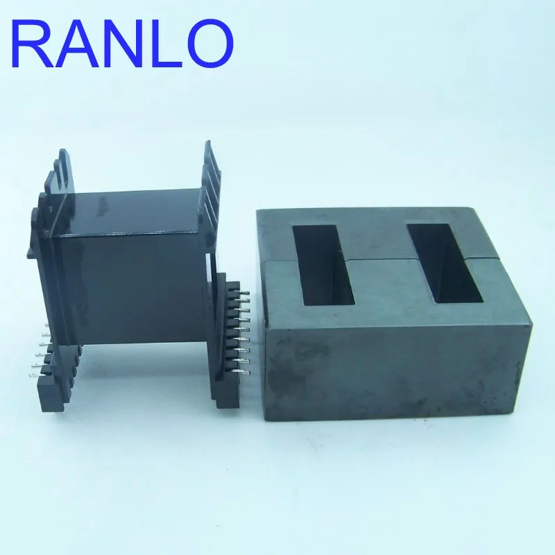 EE70B 4KW Large Power Transformer Bobbin Frame PC40 EE70/33/32 Magnet Ferrite Core 18pin PTH Horizontal