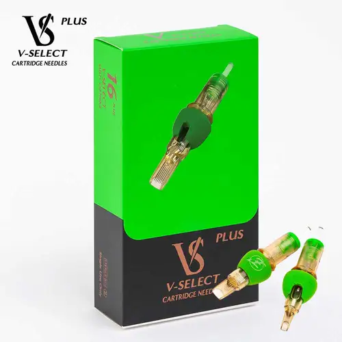 Agujas de cartucho de tatuaje EZ v-select más cubiertas de espuma Magnum para cartucho máquina de tatuaje rotativa empuñaduras de tatuaje 16 unids/caja