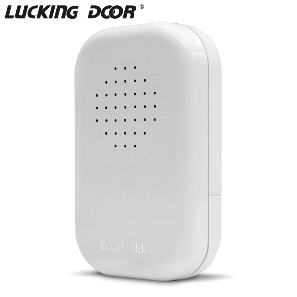 

Plastic Wired Door Bell Chime DC 12V Vocal Wired Doorbell Bell For Office Home Security Access Control System White