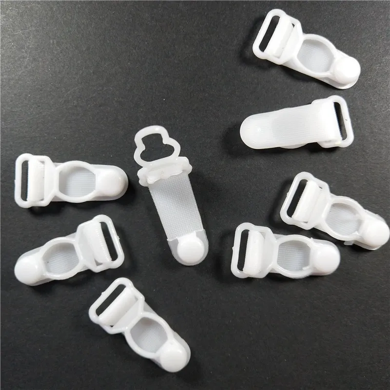 

60pcs/lot Plastic Garter Buckle Shirt Holder Clip Suspender Ends Hosiery Stocking Grips Clips