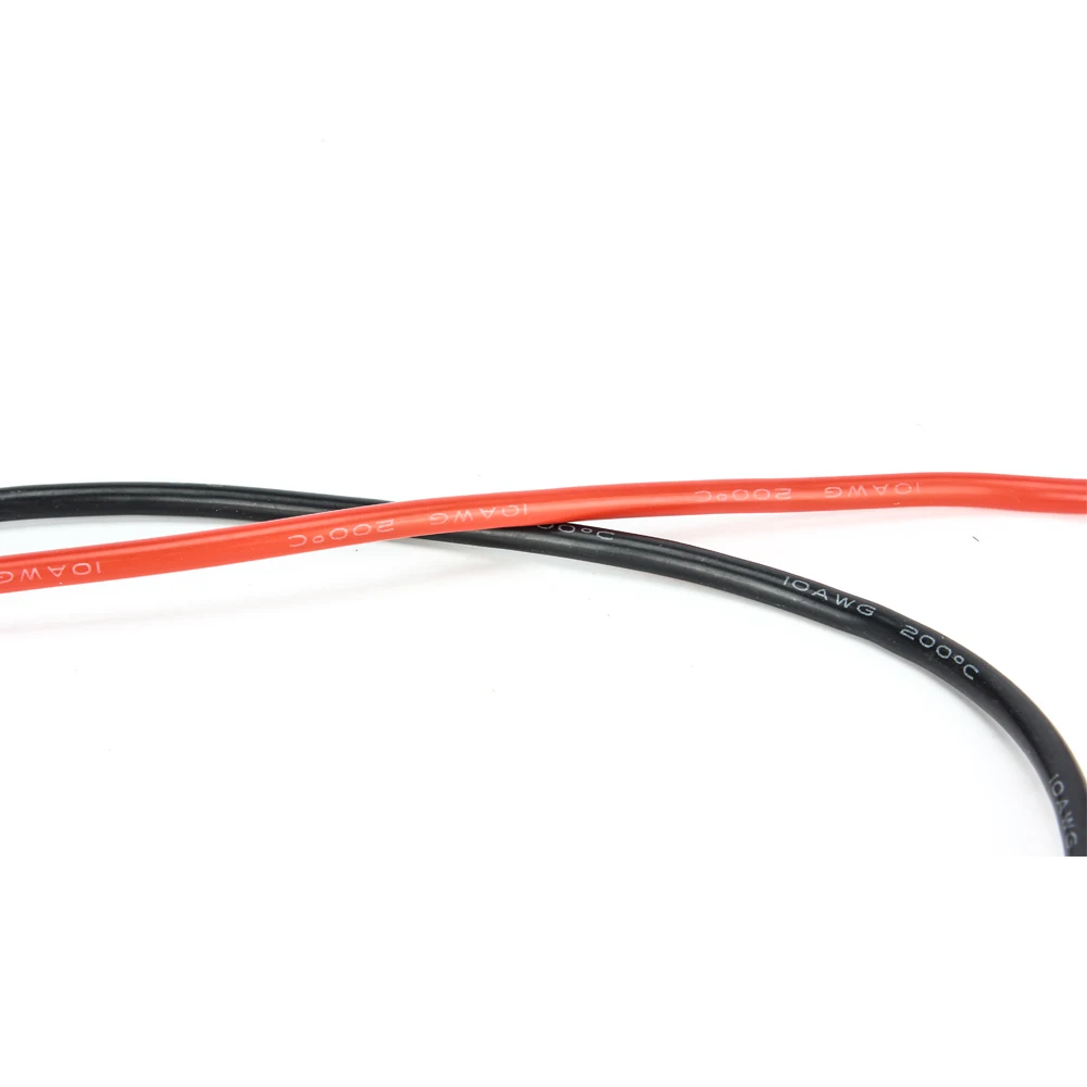 1M black+1M red Silicone Wire 6 10 12 14 16 18 20 22 24 AWG Flexible Tinned Copper Electronic Cables For RC Airplane Car Drone