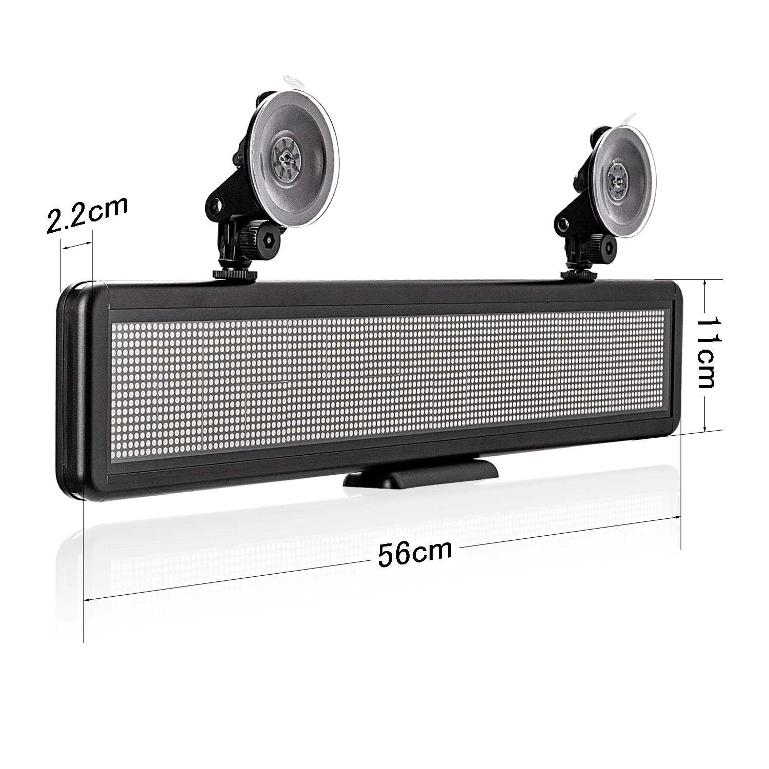 Built-in Battery 12V Car Led Panel Display Board Programmable Scrolling Information Multi-Function for Desk Top/Car Rear Window