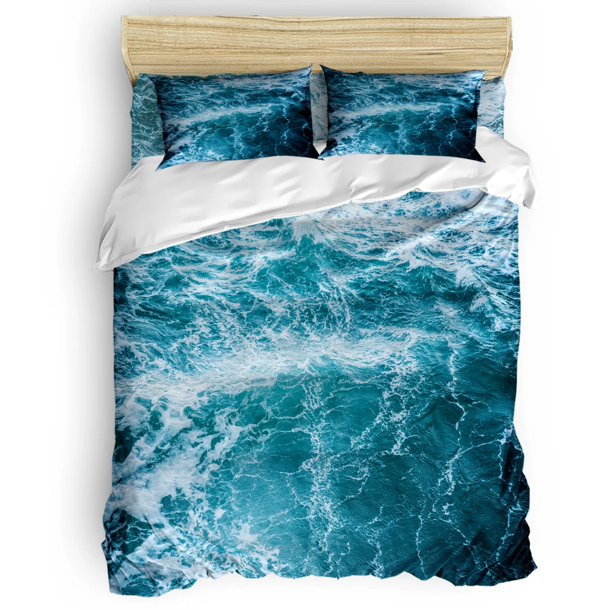 Sea Wave Landscape Bedding Set For Bedroom Bedspreads For Bed Home Comefortable Duvet Cover Quilt Cover Pillowcase