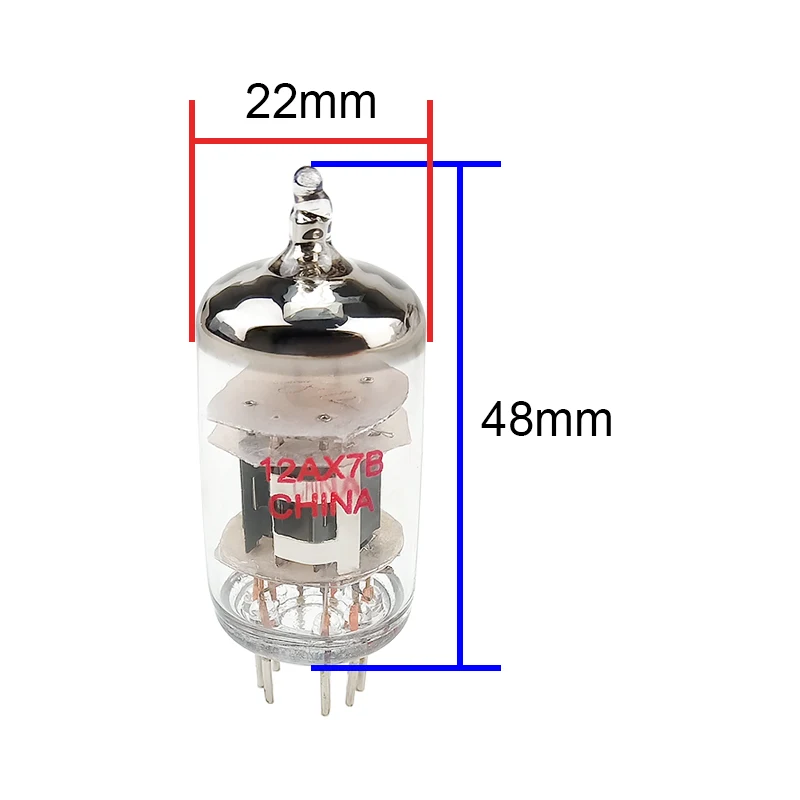 12AX7 Electronic Tube 12AX7B Preamplifier Valve Replace Mullard-12AX7 7025 ECC83 6N4 ECC803S Audio Preamp Vacuum Tube 2PCS