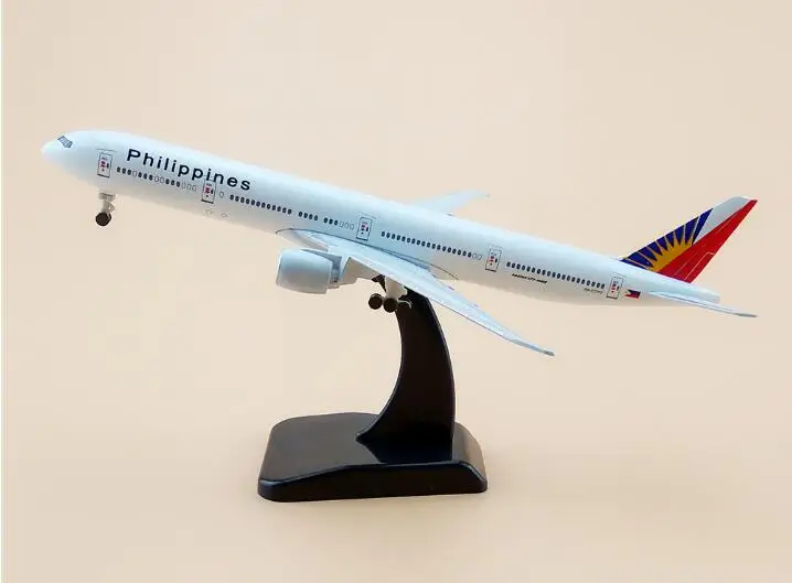 

45cm Resin Plane Model Philippines Air Philippines Airlines B777 300ER Airplane Model Boeing 777 Airways w Wheels Stand