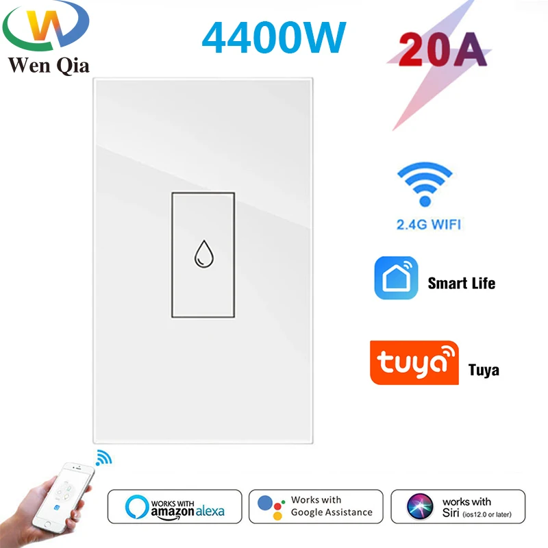 

US Boiler Smart Switch Wifi Water Heater Smart Life Tuya APP Remote Control ON OFF Electrical Timer Voice Google Home Alexa Echo