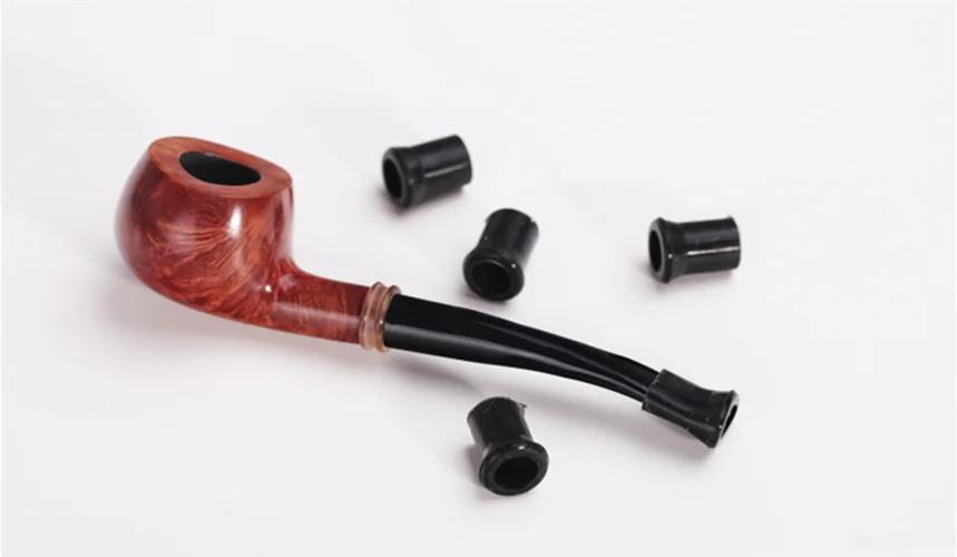 Wholesale 20Pcs Black Tobacco Pipe Mouthpiece Bit Rubber Cover Smoking Pipes Protective Sleeve