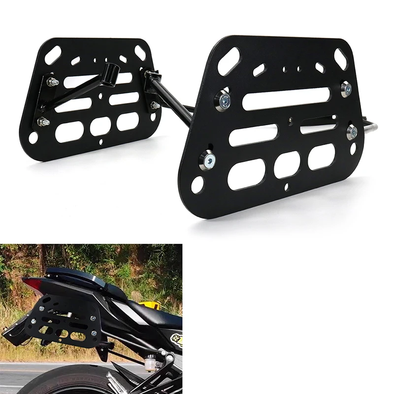 Pannier Racks Side Carrier Motorcycle Saddlebag Support Racks Bar Mount Bracket MT-07 FZ-07 MT07 FZ07 2014-2024 Fit For Yamaha