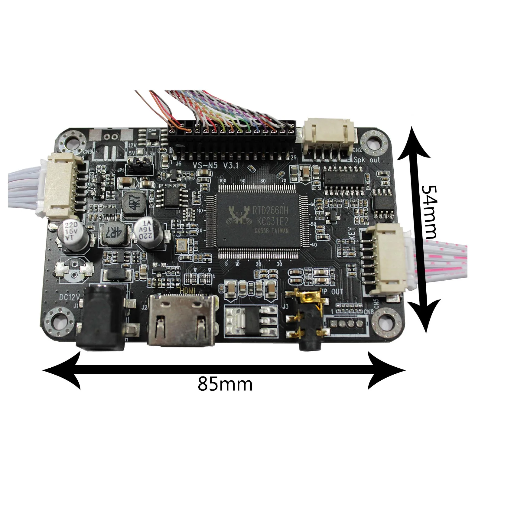 HD-MI Audio LCD Controller Board VS-N5 V3 Compatible Work With 12.3inch 1920x720 HSD123KPW1-A30 HSD123KPW2-D10 LCD Screen