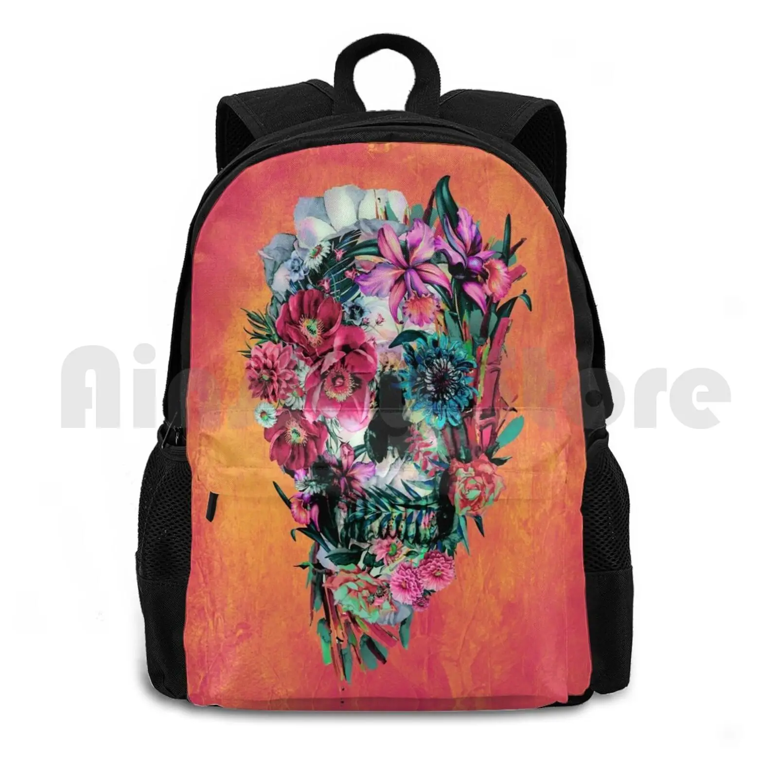 

Skull Xiv Outdoor Hiking Backpack Riding Climbing Sports Bag Skull Summer Color Active Spring Summer Animals Birds Flowers