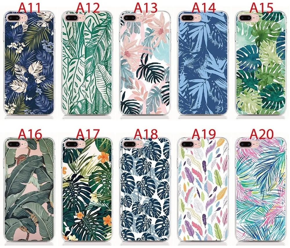 For LG Stylo 6 5 Aristo 5 Plus K31 Velvet G7 G8 ThinQ K11 K10 K9 K8 Rakuten Mini Cover Green leaves Coque Shell Phone Case