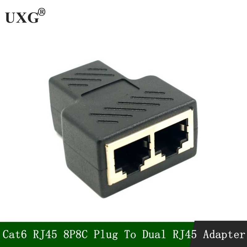 

Разветвитель RJ45 1 шт., переходник с 1 на 2 разъема «мама» USB на порт RJ45, 8 шт.