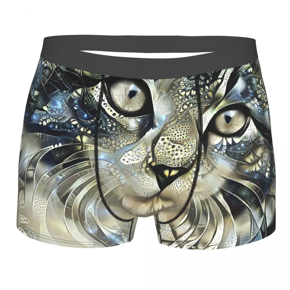 

Starstruck, Cat Underpants Breathbale Panties Male Underwear Print Shorts Boxer Briefs