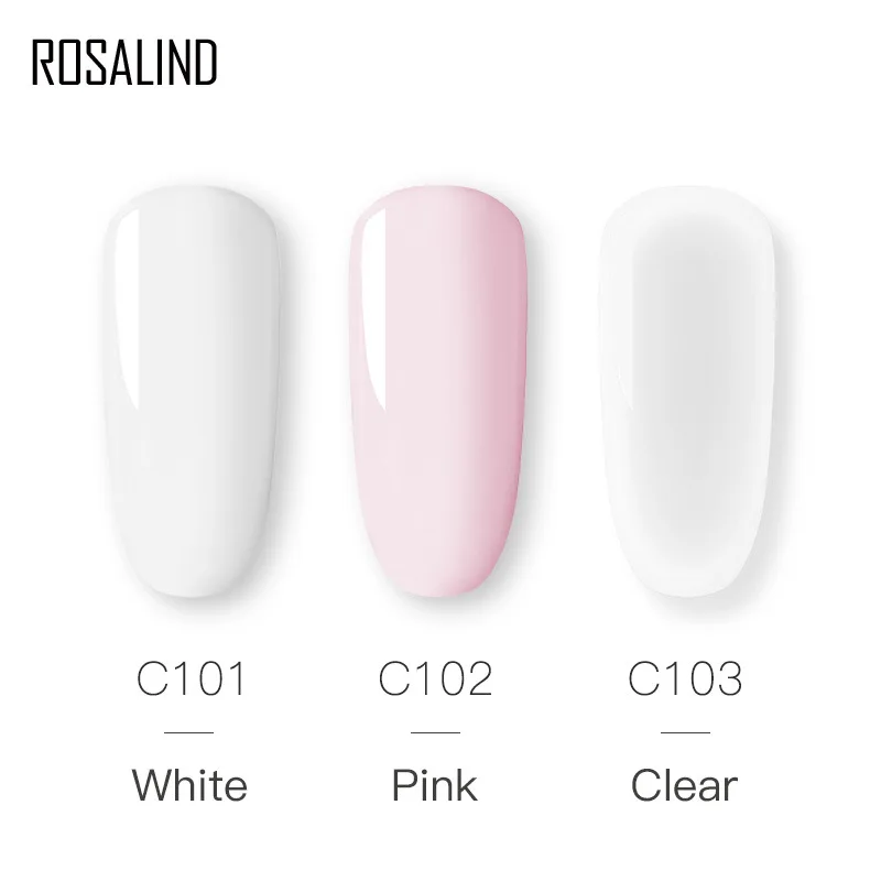 ROSALIND Crystal Powder Gel Set Nail Extension Builder Tools Brush Manicure Liquid Nail Kit Dipping Carve Flower Acrylic Powder