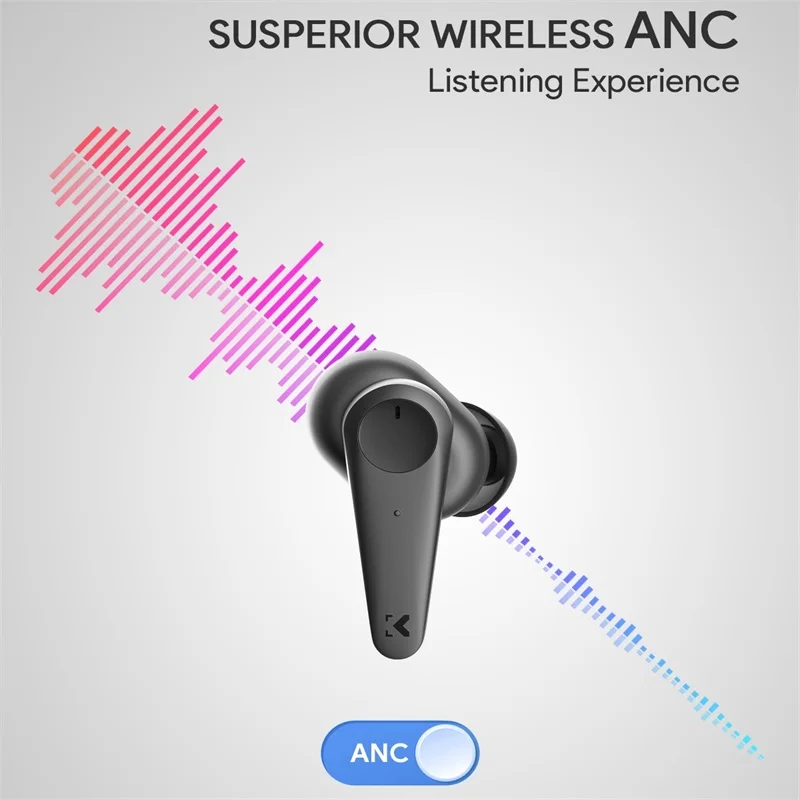 Aipower Oortelefoon N7 Tws Draadloze Hoofdtelefoon Bluetooth5.0 Oordopjes Bass Ruisonderdrukking Headset Met Dual Micophone Touch Control