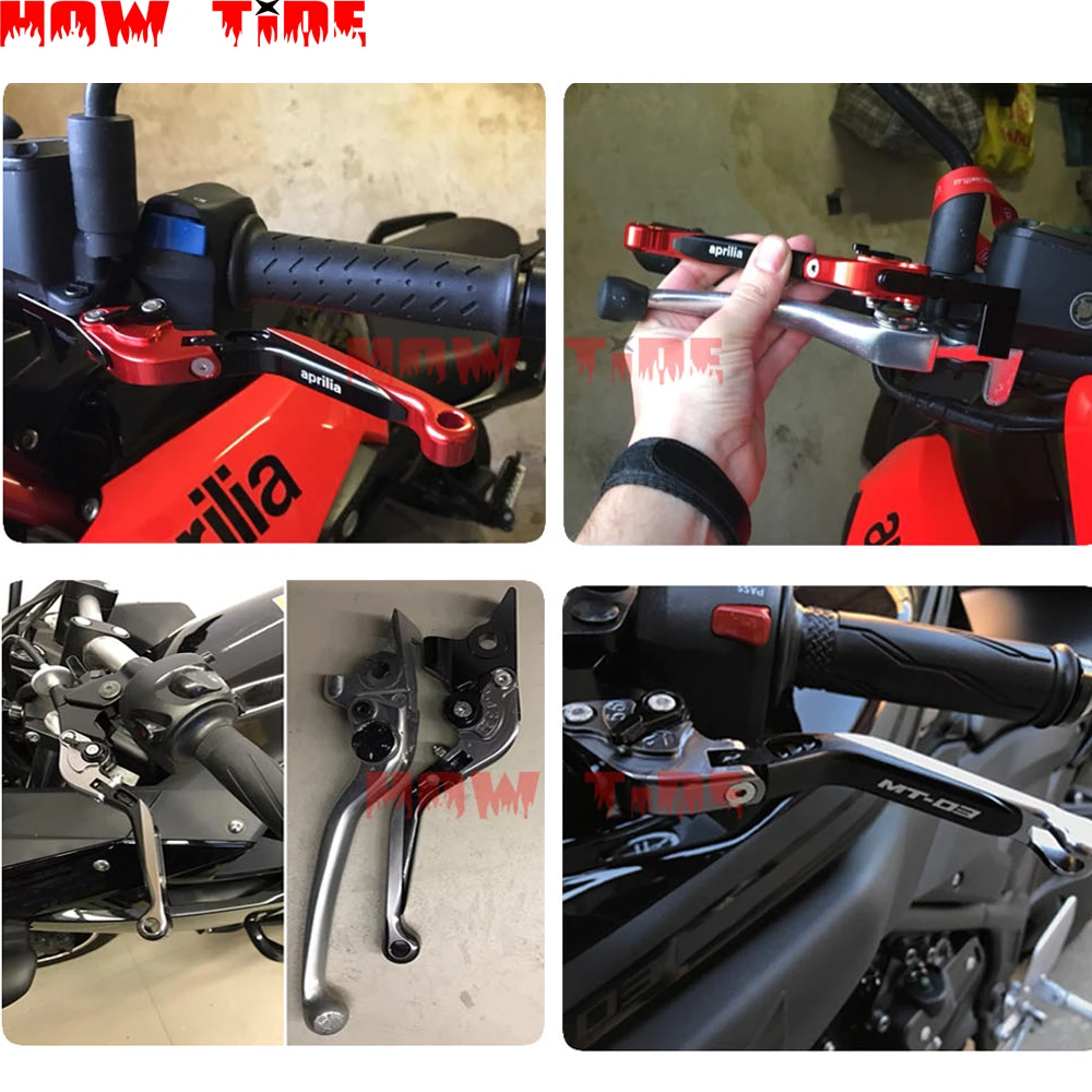 Motorcycle parts folding telescopic adjustable brake clutch lever CNC for YAMAHA XT660X XT 660X XT660 2004-2013 2012 2011