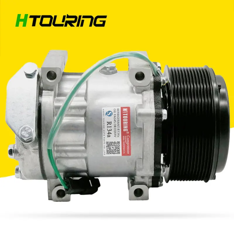 SD7H15 Auto AC Compressor for Caterpillar 320D Excavator 24V SD7H156095 SD7H15-6095 3729295 372-9295 0190504232 CAT372-9295