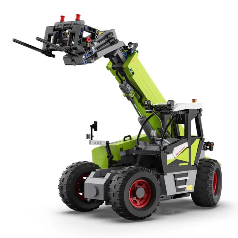 Technical Radio 2.4Ghz Remote Control Building Block 1:17 Scale Full-Feature Engineering Vehicle Loader Brick With Light Rc Toy