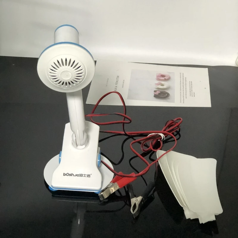 16.5 بوصة 12 فولت 8 واط مروحة سقف صامت سرعة واحدة هادئة كليب على مروحة مروحة مكتب للتخييم خيمة غطاء خارجي للسيارة فان SUV المنزل غرفة نوم