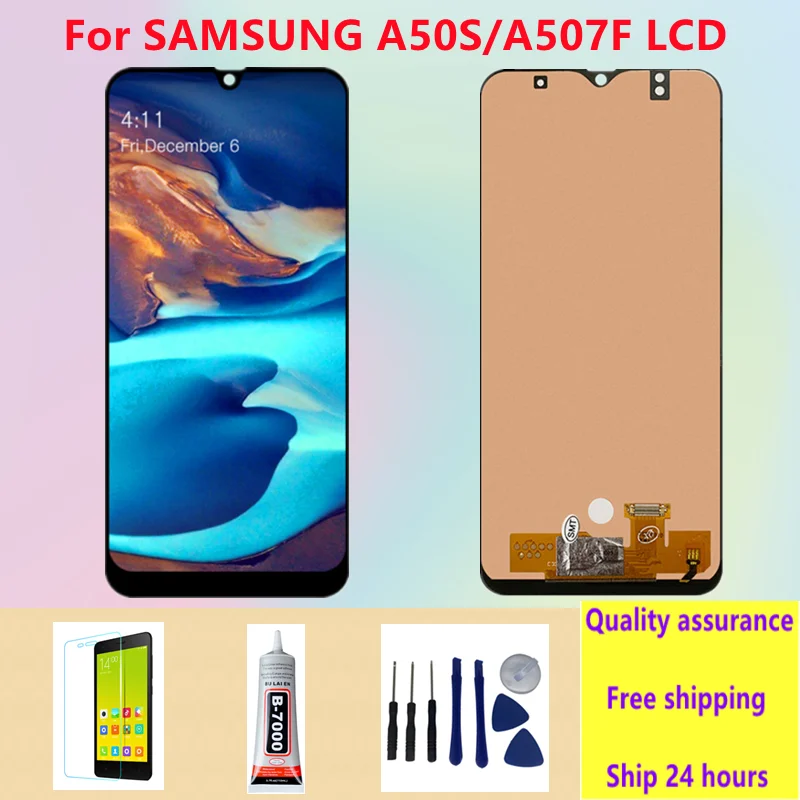 

Сенсорный экран в сборе с рамкой для Samsung Galaxy A50S A507 SM-A507FN / DS