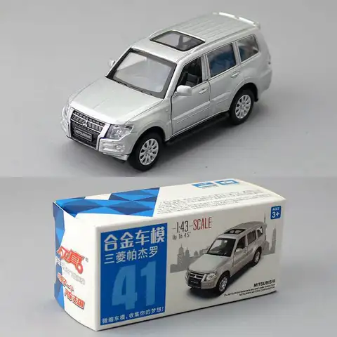 Caipo 1:43 Pullback-bil PAJERO SUV Legering Diecast Modellbil För Pojke Leksakssamling Vänner Barn Present 12 best sales Pajero-leksak - №1