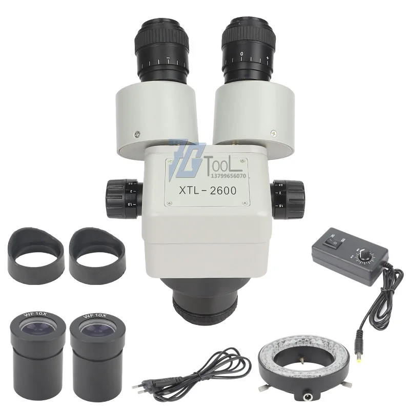 Multi-Angle Telescopic Spring Bracket Micro Insert Machine Continuous Zoom 20X Jewelry Identification Micro Magnifier