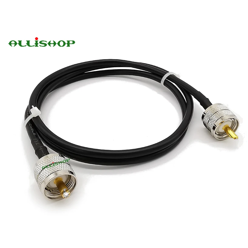 1-15M UHF Male PL-259 To UHF Male PL259 Connector RG58 Coax Cable For for HAM & CB Radio Antenna Analyzer Dummy Load SWR Meter