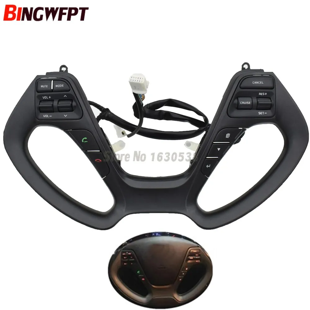 

For Kia K3/K3S Constant Speed Cruise Control Multifunction Steering Wheel Button Upgrade Party Control Volume Phone Bluetooth