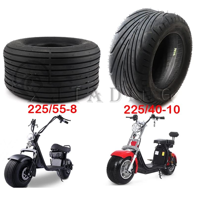 

6/8/10inch Electric Scooter Vacuum Tires 225/55-8 Tire 225/40-10 Tyre 15x6.00-6 18x9.50-8 Front or Rear For Harley Chinese Bike