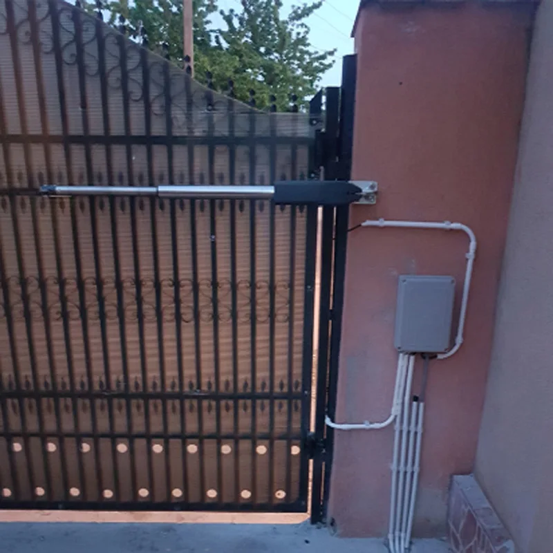 400KG Solar Energy Automatic Swing Gate Opener Drive with Remote Control Electric DC 24V Single Linear Swing Door Motor Operator