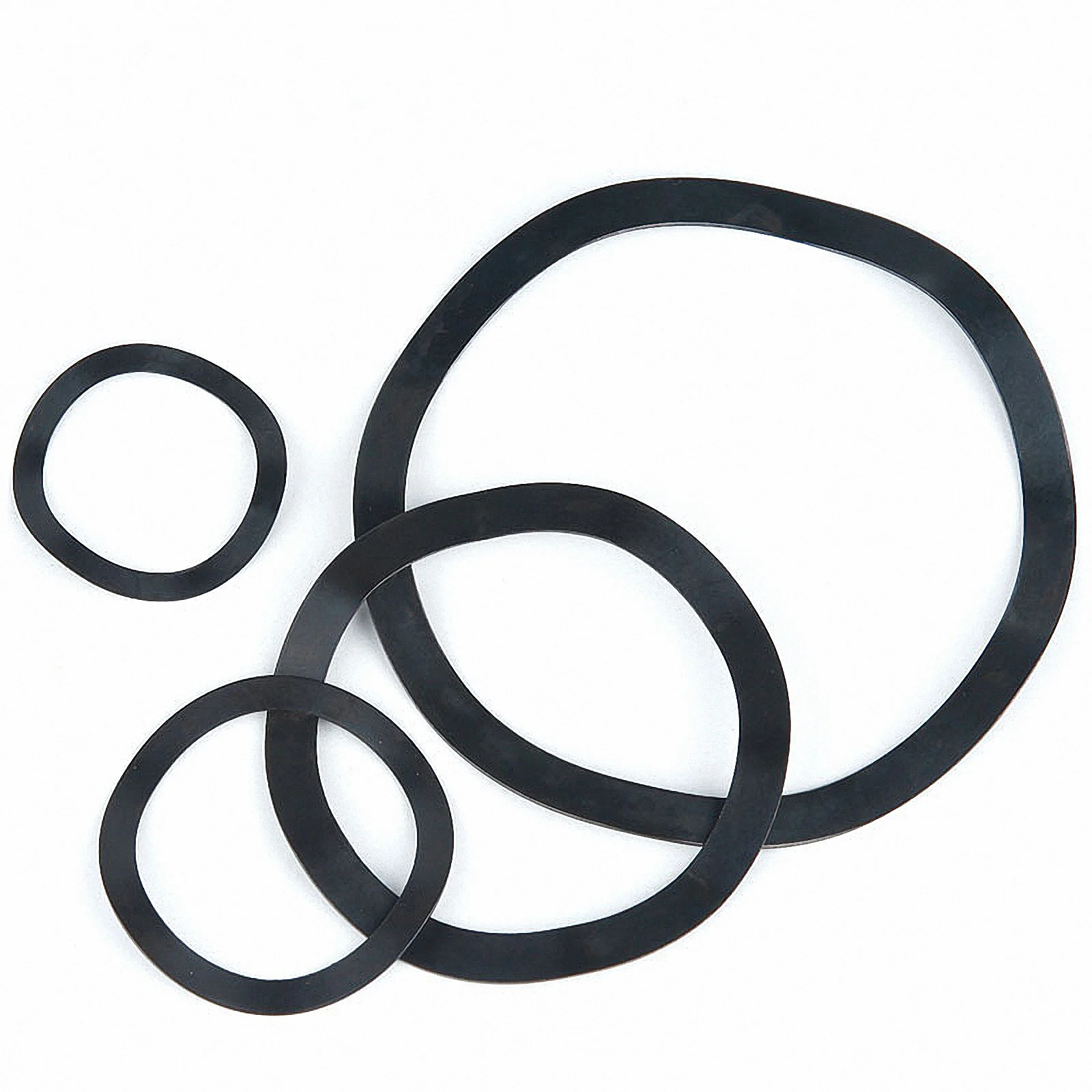 2-100pcs Black Galvanized Steel Wave Washers Wave Crest Spring Washer Wave Type Gasket Zinc Plated M3 - M118