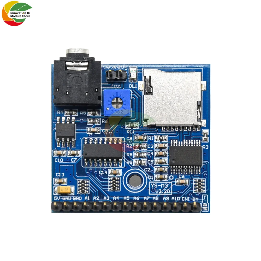 Voice Play Module MP3 Prompt Trigger Broadcast MCU DIY Broadcaster MP3 Voice Module for Arduino