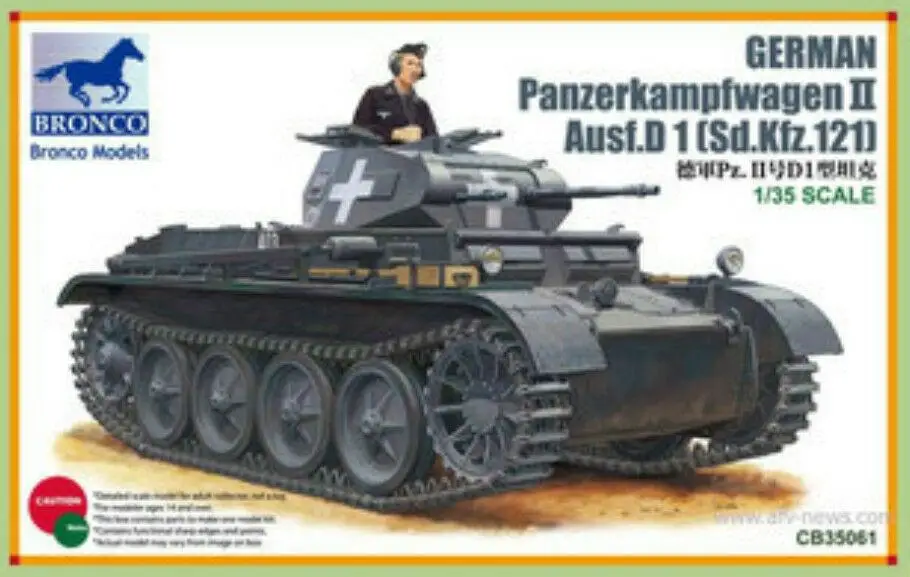 

Bronco model kit CB35061 1/35 Panzerkampfwagen II Ausf D 1(Sd Kfz 121) plastic model kit plastic