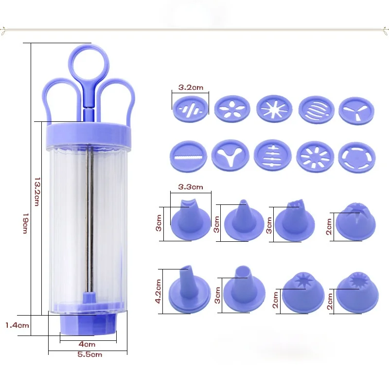 Cookie Biscuit Making Maker Pump Press Machine Decor Kitchen Mold Tools Set Cookie Cake Mould Gun Bakeware Tools