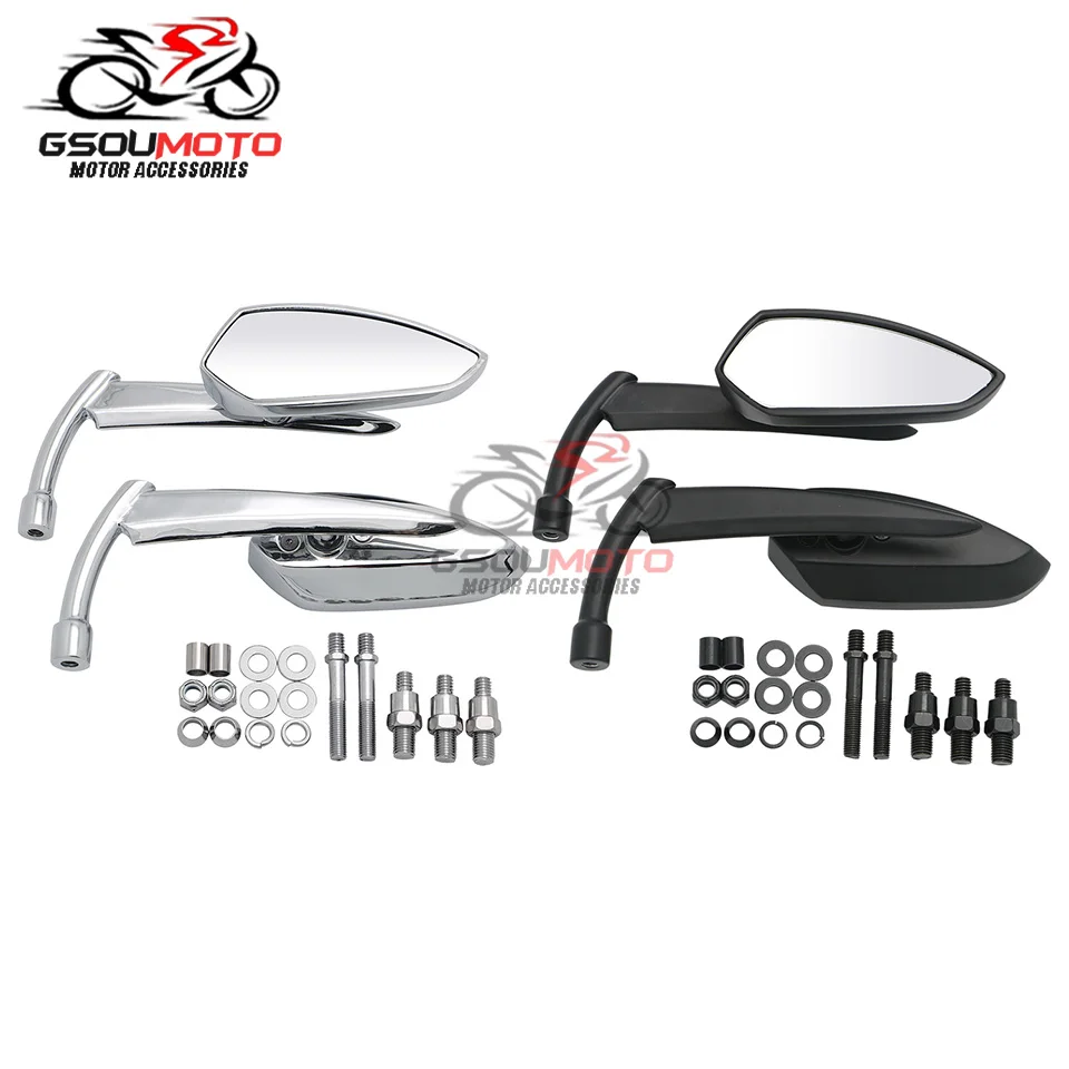 Rearview Mirrors For Suzuki Volusia Boulevard Marauder C 90 M 50 109R S40 VL 1500 800 For Kawasaki Vulcan VN 400 900 1600 2000