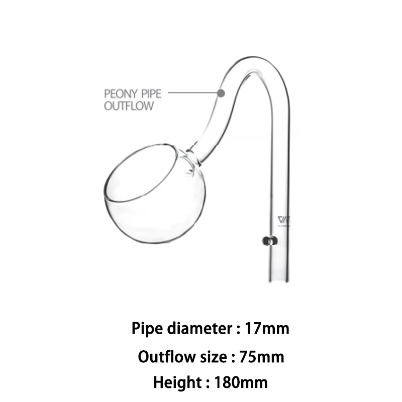 NONE Viv ada Qualität Glas Pfingstrosen rohr Zufluss Abfluss Spin Lampeye Skimmer für Aquarium Filter rohr und Wasserpumpe 4